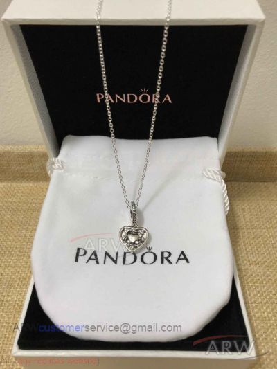 Perfect Fake Pandora Silver Heart Pendant